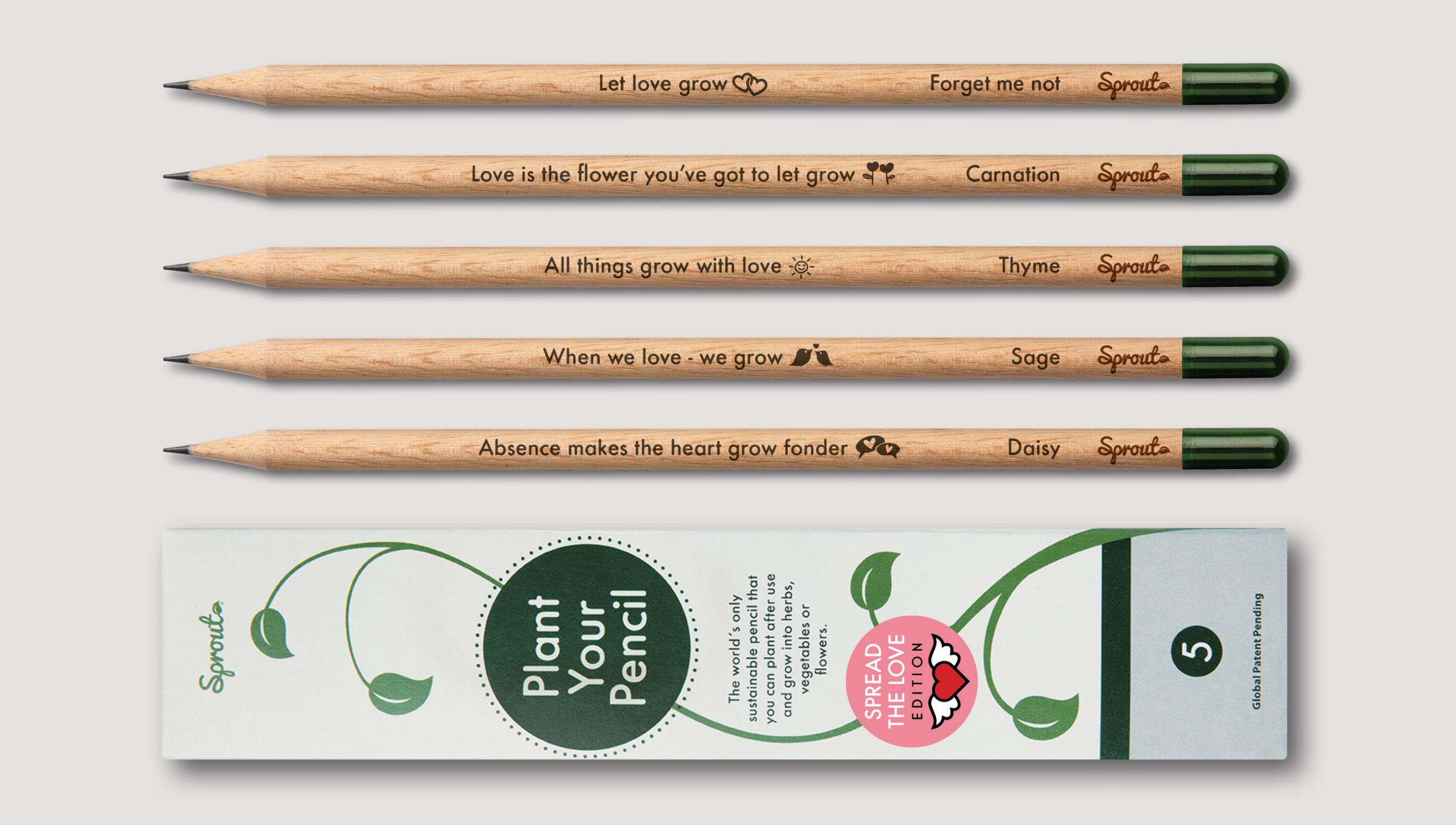 Personalised pencils from Sprout